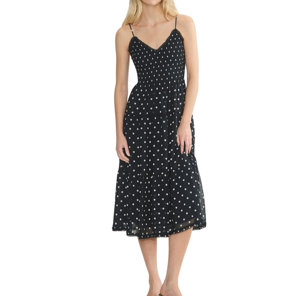 Aritzia Wilfred Polka Dot Maxi Dress